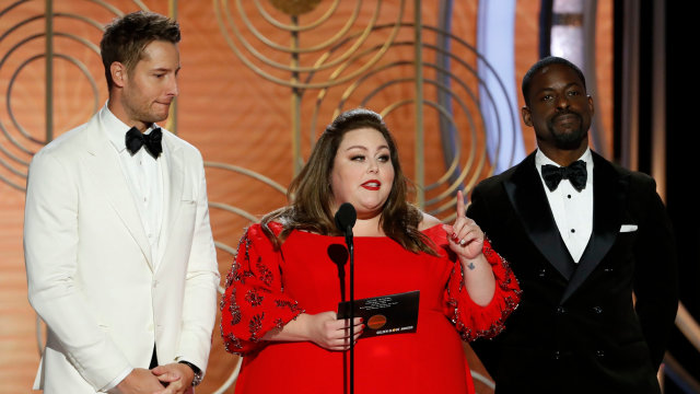 Justin Hartley, Chrissy Metz, dan Sterling K.  (Foto: Paul Drinkwater/NBC Universal)