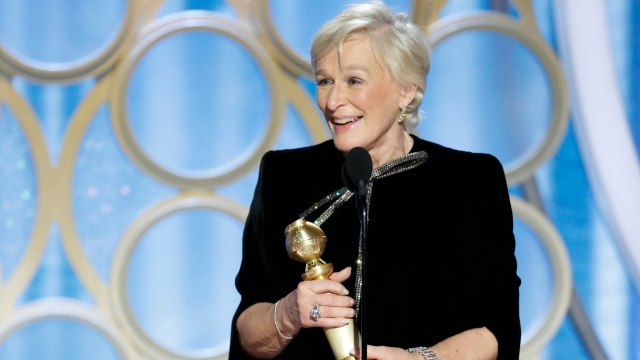 Glenn Close di Golden Globes 2019 (Foto: Paul Drinkwater/NBC Universal)
