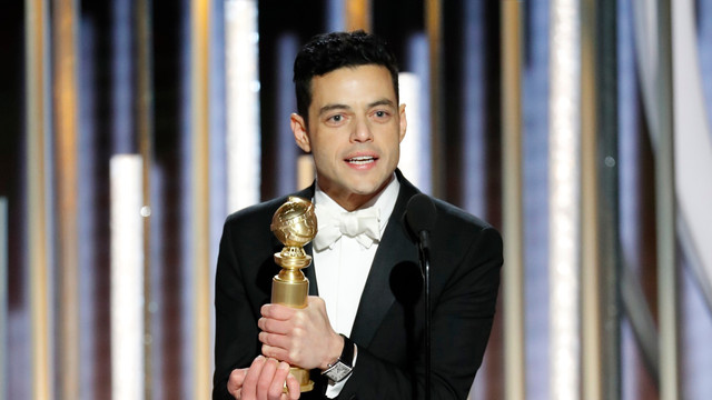 Rami Malek di Golden Globes 2019 (Foto: Paul Drinkwater/NBC Universal)