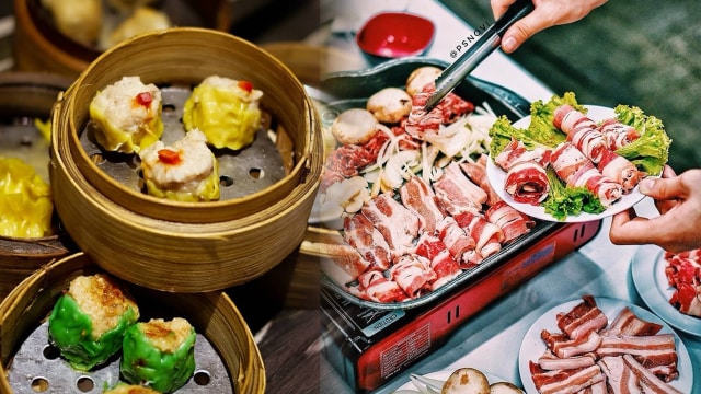 Bamboo Dimsum dan Manse Korean Grill. (Foto: Instagram/@anakicipicip dan @psnovi)