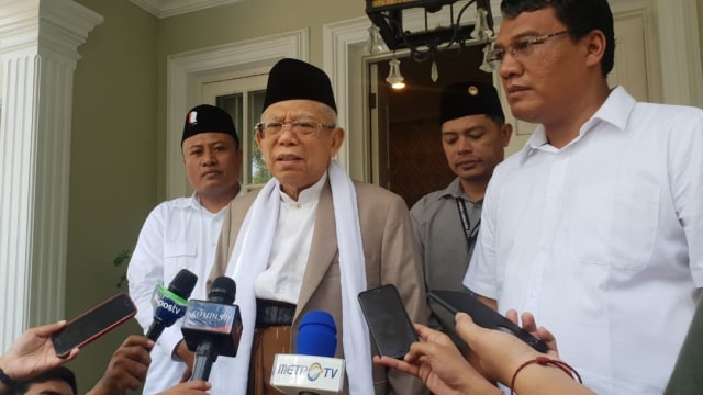 Cawapres nomor urut 01 Ma'ruf Amin. (Foto: Fadjar Hadi/kumparan)
