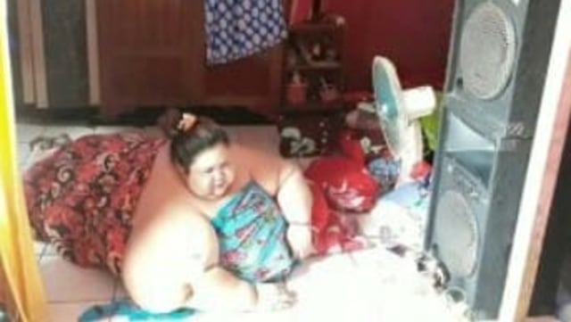 Titi Wati, wanita tergemuk di Kalimantan Tengah. (Foto: Dok. Adi Wibowo)