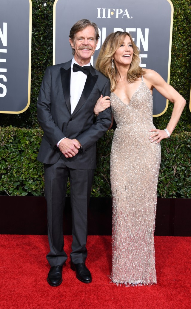 Felicity Huffman dan William H. Macy. (Foto: AFP/VALERIE MACON)