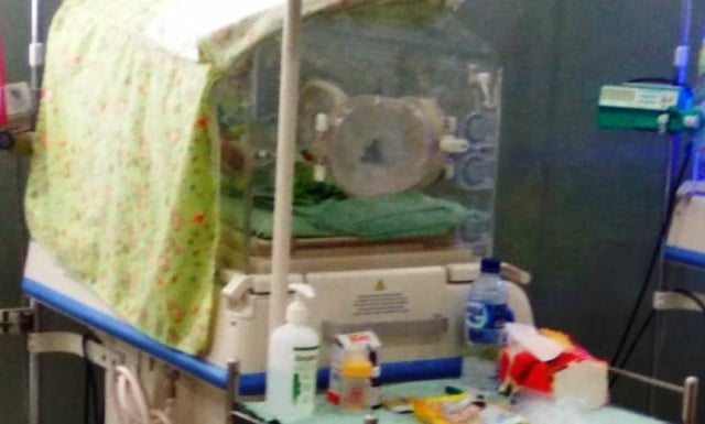 Bayi ditelantarkan kini dirawat di inkubator (kanalbali/KR11)