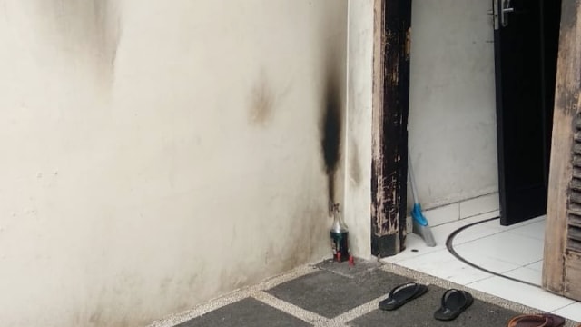 Molotov yang berada di rumah Laode M Syarif. (Foto: Dok. Istimewa)