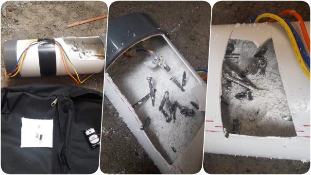 Bom pipa di rumah ketua KPK. (Foto: Istimewa)