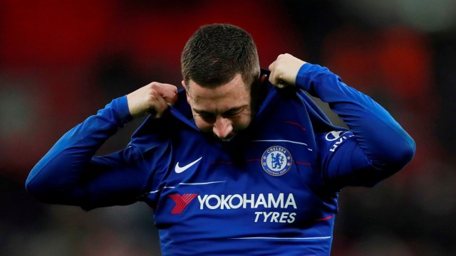 Hazard seusai laga melawan Spurs. (Foto:  Reuters/Andrew Couldridge)