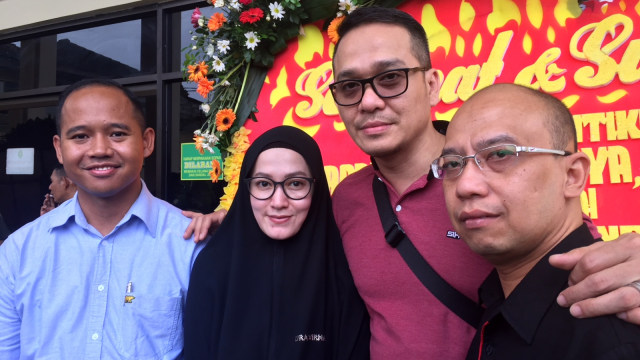 Lyra Virna di Pengadilan Negeri Bekasi. (Foto: Giovanni)
