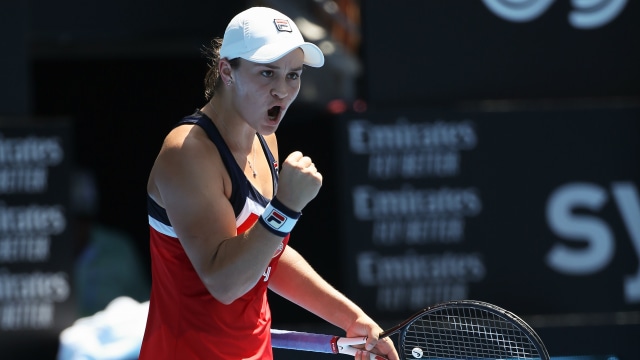 Ashleigh Barty di Sydney International 2019. (Foto: DAVID MOIR / AFP)