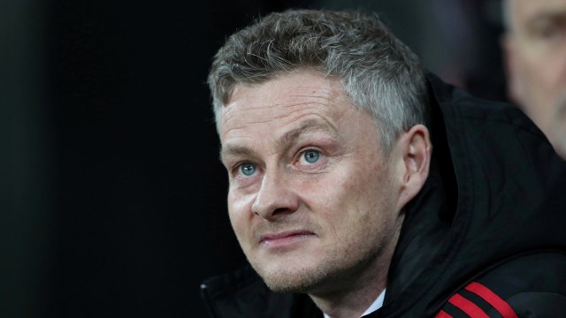 Solskjaer di laga lawan Newcastle United. (Foto: REUTERS/Scott Heppell)