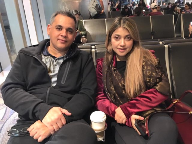 Sarah Azhari dan Pedro Carrascalao. (Foto: Facebook/Pedro Miguel Carrascalao)