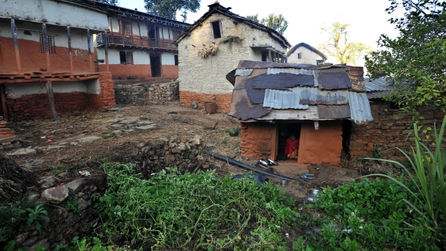 'Gubuk Menstruasi' di Nepal (Foto: Prakash Mathema/AFP)