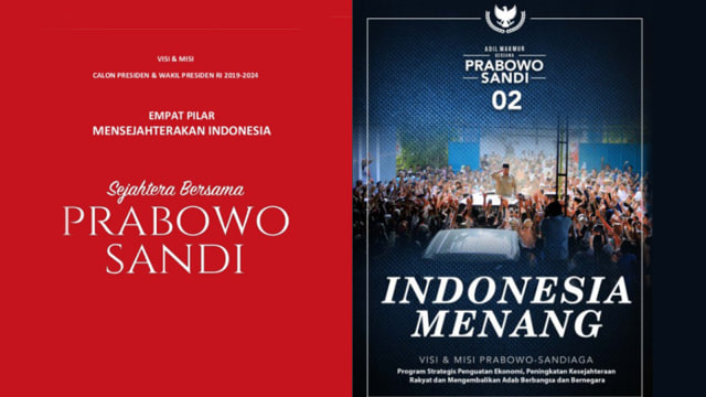 Visi misi Prabowo Subianto-Sandiaga Uno. (Foto: Istimewa)