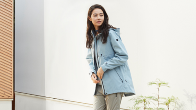 Jaket hujan. (Foto: Dok. Timberland)