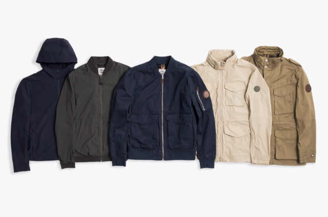 Jaket hujan. (Foto: Dok. Timberland)