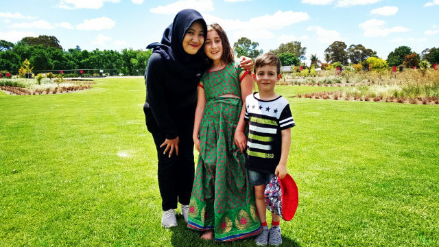 Mahasiswi Universitas Tadulako, Iyut Yulistya Cahyani, di Bendigo. (Foto: Anggi Kusumadewi)