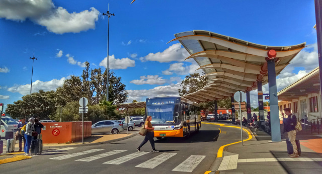 Jalanan di depan Stasiun Bendigo. (Foto: Anggi Kusumadewi)