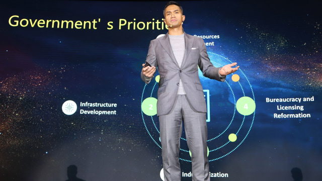 Komisaris Utama Bakrie Brothers Anindya Bakrie. Foto: ANTARA FOTO/M. Irfan Ilmie