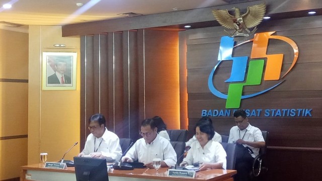 Konferensi pers Badan Pusat Statistik neraca perdagangan Desember 2018.
(Foto: Nicha Muslimati/kumparan)