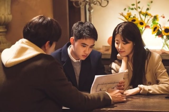 D.O dan Nam Ji Hyun di drama Eunjoo's Room. (Foto: Olive)