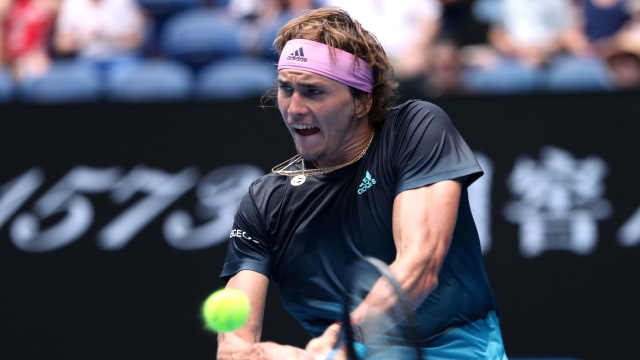 Alexander Zverev di babak pertama Australia Terbuka 2019. (Foto: REUTERS/Lucy Nicholson)