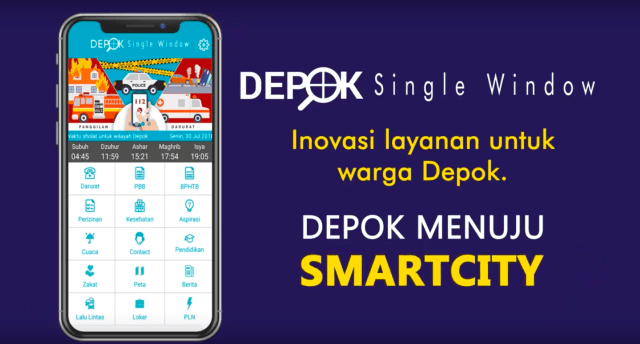 Menjajal Aplikasi Kebanggan Warga Depok: Depok Single Window