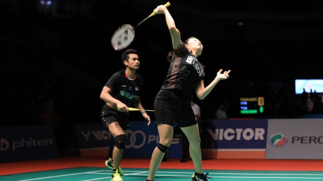 Debut Tontowi Ahmad/Debby Susanto di babak pertama Malaysia Masters 2019, Selasa (15/1). (Foto: DOK. PBSI)