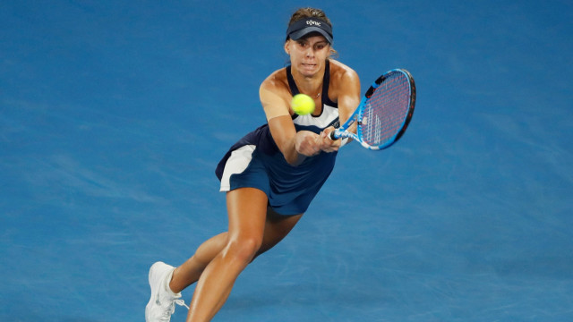 Magda Linette di babak pertama Australia Terbuka 2019. (Foto:  REUTERS/Aly Song)