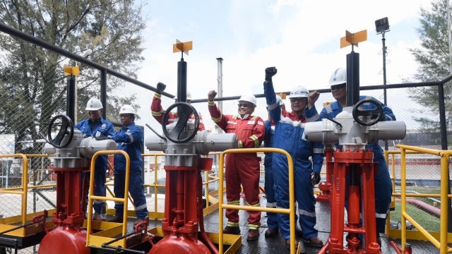 Pertamina Lifting Perdana Minyak Mentah Chevron di Blok Rokan. Foto: Dok. Pertamina