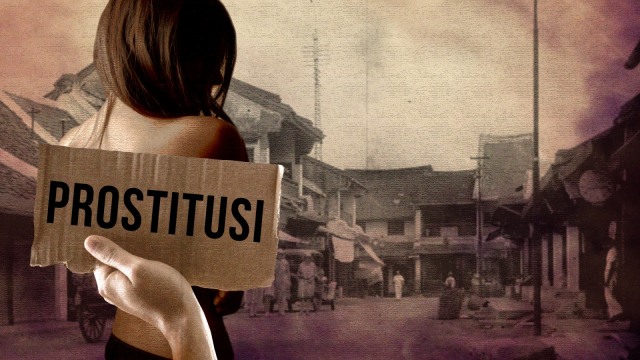 Ilustrasi prostitusi zaman kolonial. (Foto: Basith Subastian/kumparan)