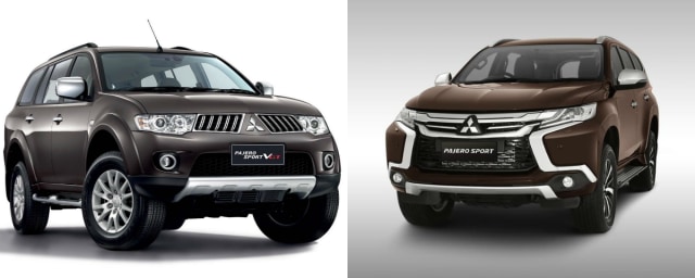 Perbandingan Mitsubishi Pajero Sport lawas dan baru (Foto: dok. Mitsubishi )