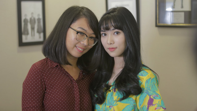 Rara Sekar Larasait dan Isyana Sarasvati. (Foto: Cornelius Bintang/kumparan)