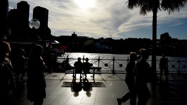 Ilustrasi gelombang panas di Australia. (Foto: AFP/PETER PARKS)