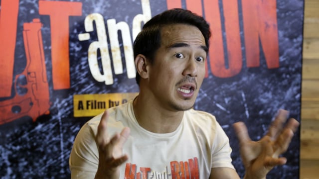 Aktor Joe Taslim saat hadir di konferensi pers film Hit and Run di CGV FX Sudirman Jakarta Kamis (17/01).  (Foto: Ronny/kumparan)