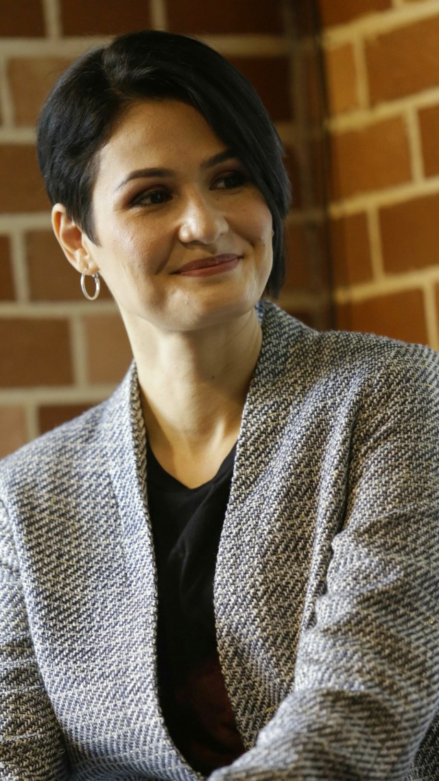 Rima Melati Adams saat hadir di preskon film Dreadout di Episentrum Jakarta Kamis (17/01).  (Foto: Ronny/kumparan)