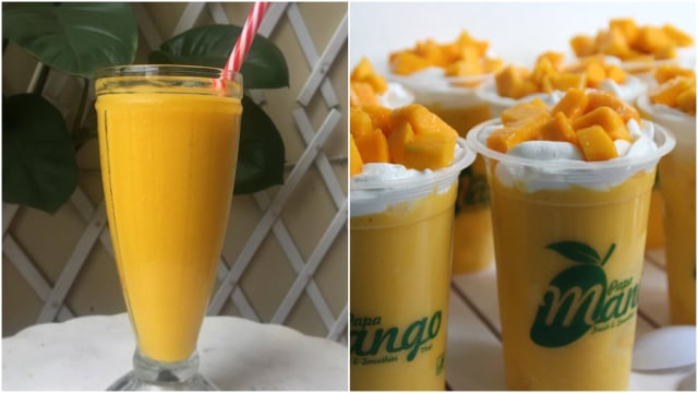 #10YearChallenge Jus Mangga Mango Thai (Foto: Instagram @paktjomot_palu dan @papamango.co)