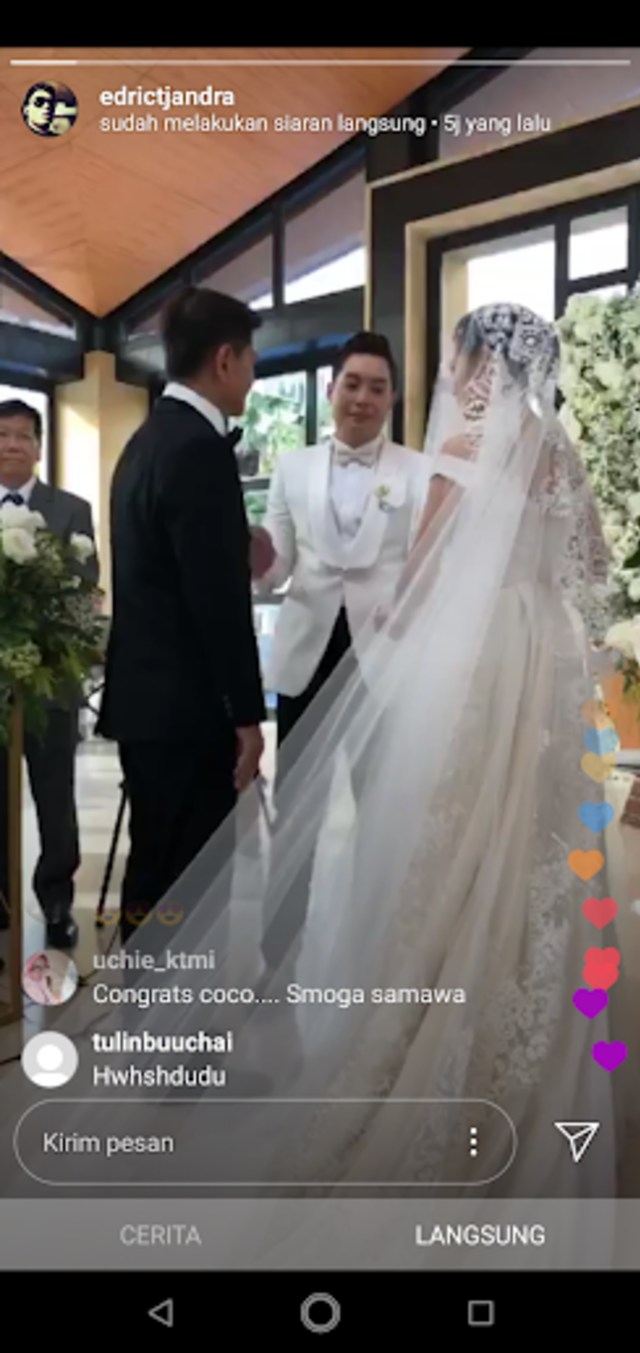 Edric Tjandra menikah di Bali (Foto: Instagram @edrictjandra)