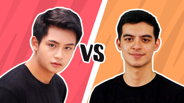 Pesinetron muda, Randy Martin Versus Ciccio Manassero. (Foto: Infografik: Basith Subastian)