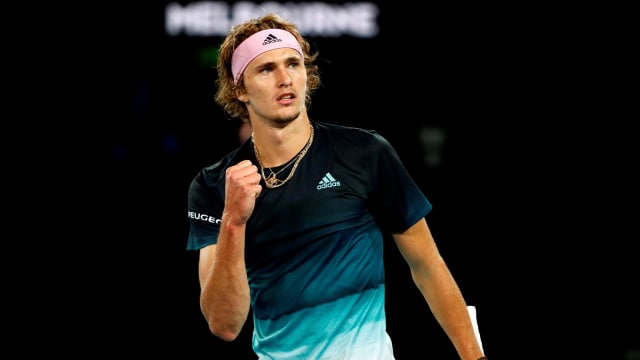 Alexander Zverev di Australia Terbuka 2019. (Foto: Reuters/Edgar Su)