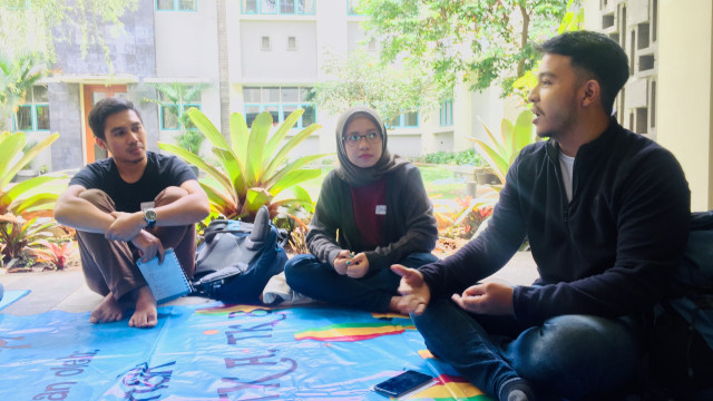 Sesi sharing dengan pembicara di Bincang Edukasi. (Foto: Shika Arimasen Michi/kumparan)