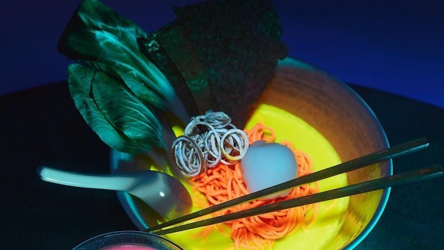 Ramen glow in the dark (Foto: Instagram @nakamura.ke)