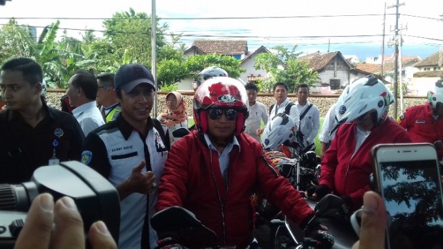 Kendarai RX King, Menhub Budi Hadiri Harlah Komunitas Motor di Stadion Maguwoharjo