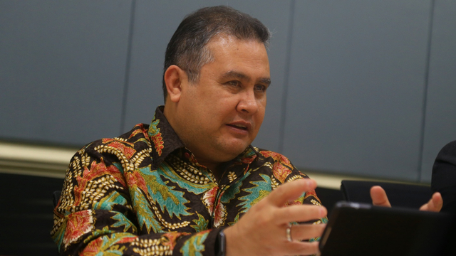 Syariah Banking Director CIMB NIAGA, Pandji P. Djajanegara saat berkunjung ke kantor kumparan Jalan Jati Murni No. 1A, Jati Padang, Jakarta Selatan.  Foto: Dicky Adam Sidiq/kumparan