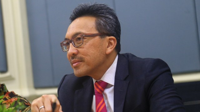 CEO CIMB NIAGA, Tigor M Siahaan di Kantor kumparan Jalan Jati Murni No. 1A, Jati Padang, Jakarta Selatan. Foto: Dicky Adam Sidiq/kumparan