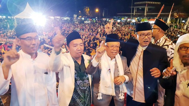 Cawapres 01, KH Ma'ruf Amin Hadiri Acara Salawat di Ngawi, Jawa Timur (Foto: Dok. TKN)