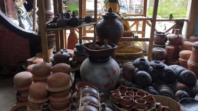 Hasil dari produksi gerabah di Desa Klipoh, Magelang, Jawa Tengah. (Foto: Elsa Olivia Karina L Toruan/kumparan)