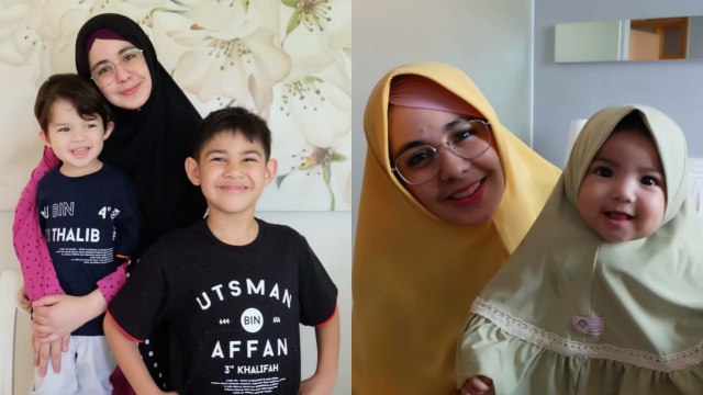 7 Potret Bahagia Risty Tagor Bersama Ketiga Anaknya