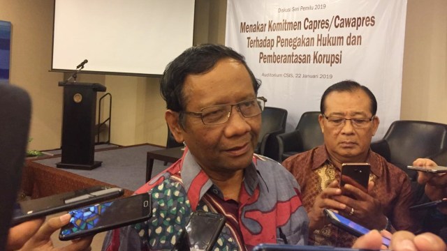 Pakar Hukum Tata Negara, Mahfud MD di diskusi CSIS. (Foto: Muhammad Lutfan Darmawan/kumparan)