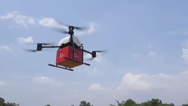 JD.com uji coba drone pengirim paket di Indonesia (Foto: JD.com)