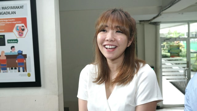 Aktris Gisella Anastasia saat menjalani sidang perceraian di Pengadilan Negeri Jakarta Selatan, Rabu (23/1/2019). (Foto: Nugroho Sejati/kumparan)